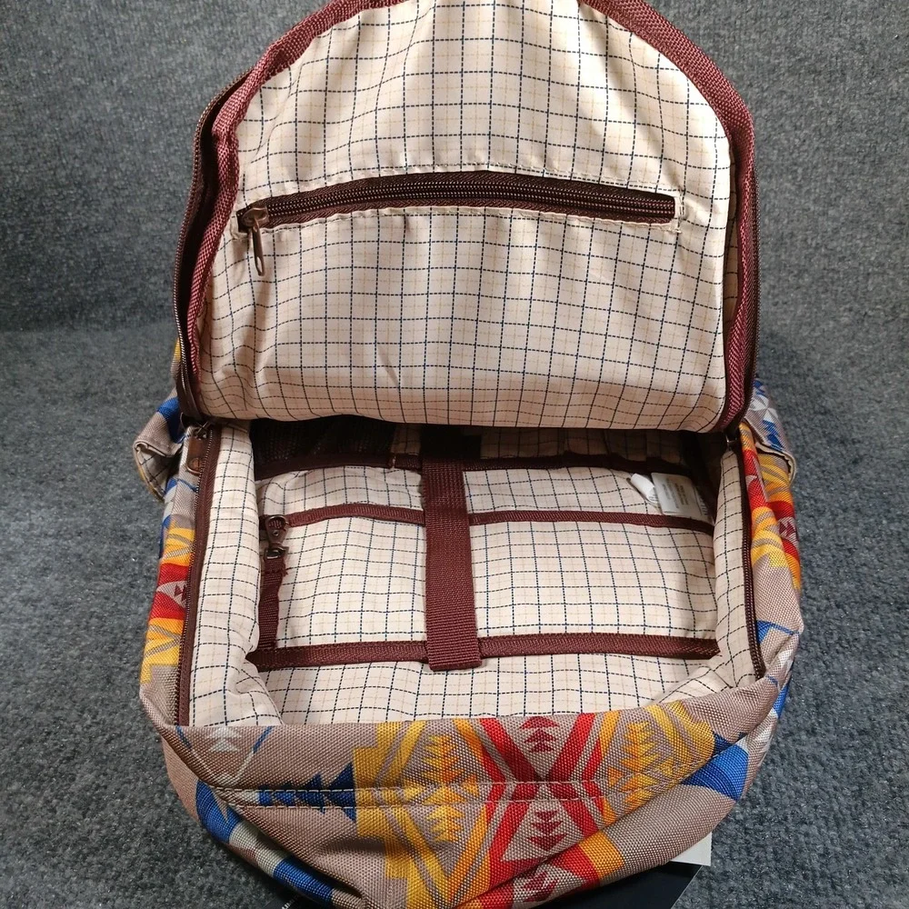 Pendleton Backpack Southwestern Aztec Tribal Canvas Pinto Mountain Standard - Picture 3 of 13